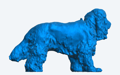 A18 Scale Model English Cocker Spaniel – Standing Pose, Lifelike Hunting Dog for Model Displays