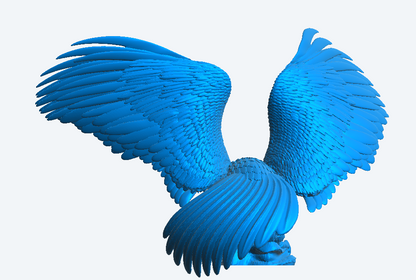 A54 – Model Majestic Eagle with Wings Spread Wide on a Perch for Wildlife, Ceremonial, and Patriotic Dioramas Crystal Palace CPFC