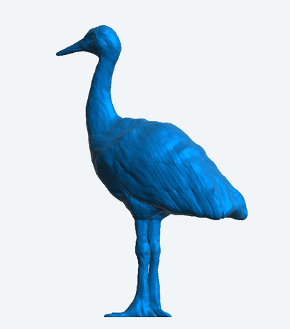 A67 – Crane Standing for Wetland, Zen Garden, and Wildlife Dioramas