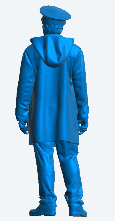 TG53 – 1/24 Naval Crew Officer in Duffle Coat | Relaxed Pose Scale Model Figure for RC Ships and Dioramas