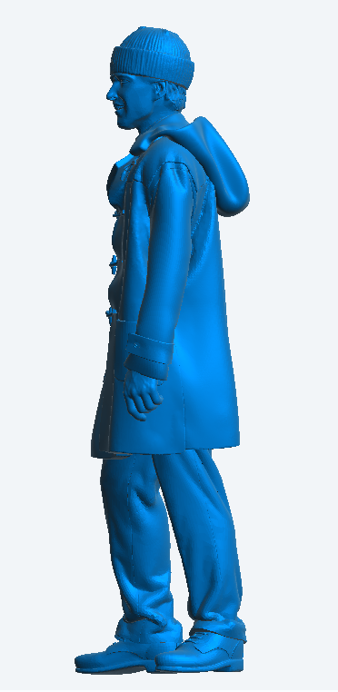 TG53D – Coastal Forces MTB Crew Figure | Knitted Watch Cap & Naval Duffle Coat | Scale Model Boat Figure