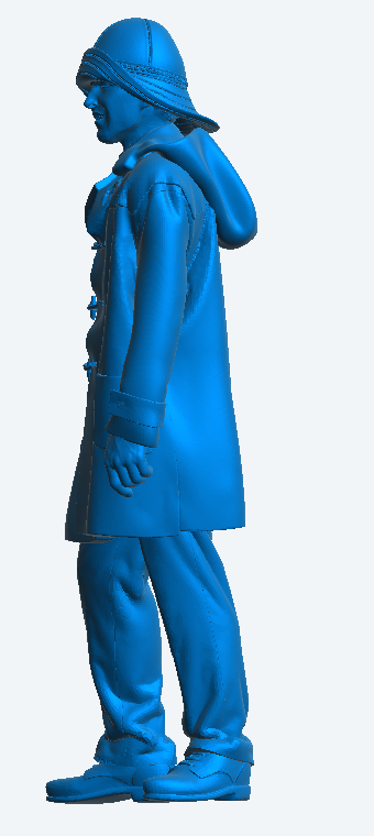 TG53E – Royal Navy Crew Figure in Sou’wester & Duffle Coat | 1:48 Scale for Armed Trawlers, MTBs & Coastal Ships