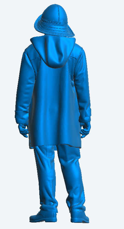 TG53E – Royal Navy Crew Figure in Sou’wester & Duffle Coat | 1:48 Scale for Armed Trawlers, MTBs & Coastal Ships