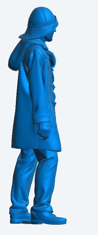 TG53E – Royal Navy Crew Figure in Sou’wester & Duffle Coat | 1:48 Scale for Armed Trawlers, MTBs & Coastal Ships