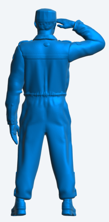 N5 Modern Naval Crew Figure – Unpainted Multi-Scale Saluting Figure