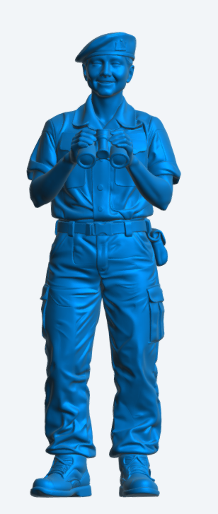 N29 Female Royal Navy Crew Figure – Unpainted Multi-Scale Model