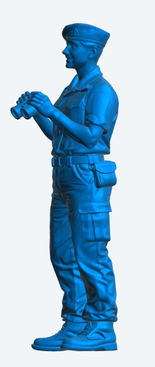 N29 Female Royal Navy Crew Figure – Unpainted Multi-Scale Model