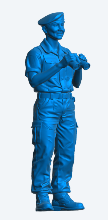 N29 Female Royal Navy Crew Figure – Unpainted Multi-Scale Model