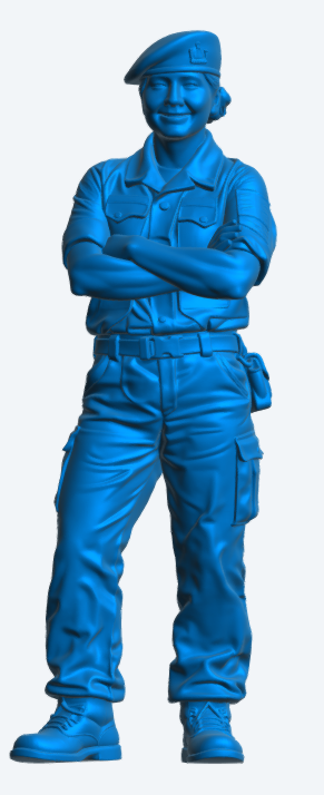 N30 Female Royal Navy Crew Figure – Unpainted Multi-Scale Model