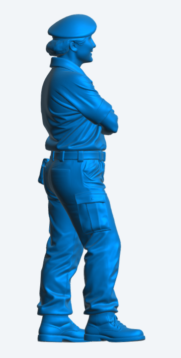 N30 Female Royal Navy Crew Figure – Unpainted Multi-Scale Model