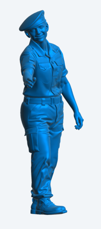 N31 Female Royal Navy Crew Figure – Unpainted Multi-Scale Model