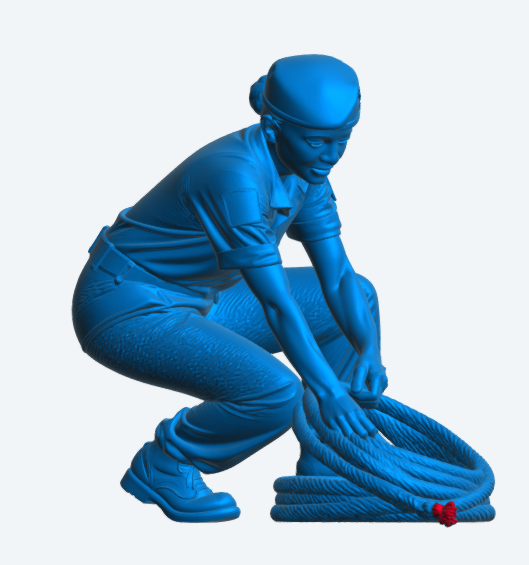 N32 Female Royal Navy Deck Crew Figure – Unpainted Multi-Scale Model