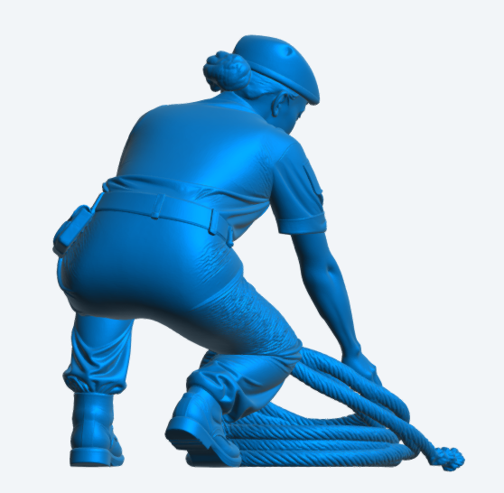 N32 Female Royal Navy Deck Crew Figure – Unpainted Multi-Scale Model