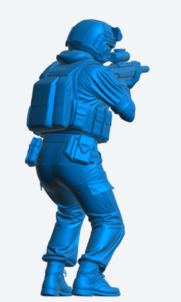 N35 Female Royal Navy Crew Figure – Combat Gear – Unpainted Multi-Scale Model