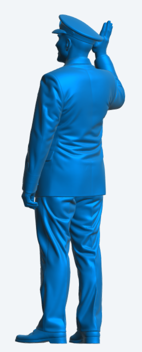 N39 Royal Navy Officer Figure – Ceremonial Uniform – Unpainted Multi-Scale Model