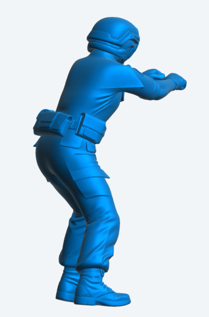 N43 Female Gunner Figure – Modern Naval Scale figure Unpainted