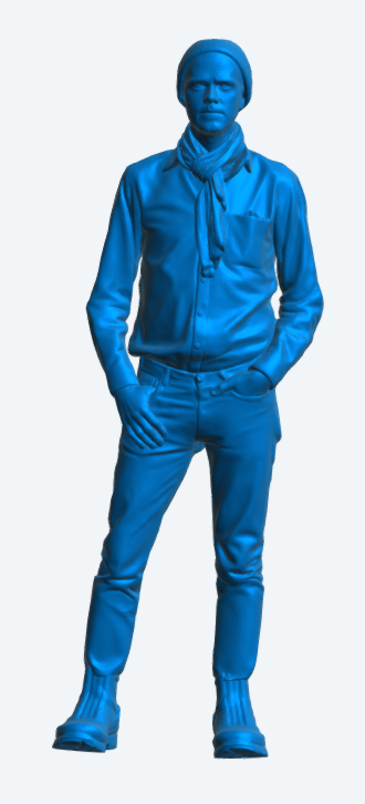 TG107 Modern Fishing Boat Crew Figure – Relaxed Pose, Beanie and Shirt – Unpainted 1/24 Multi-Scale