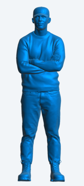 TG108 1:48 Modern Fishing Boat Crew Figure – Arms Folded, Workwear Unpainted