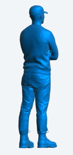 TG108 1:48 Modern Fishing Boat Crew Figure – Arms Folded, Workwear Unpainted