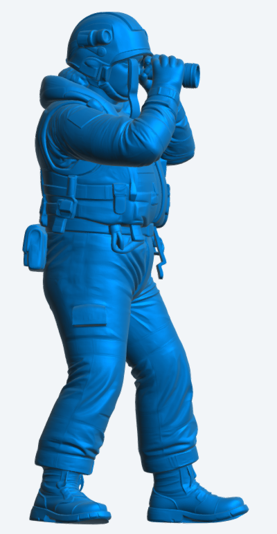 R3 Female RNLI Lifeboat Crew Figure – Lookout | Unpainted Multiscale Model