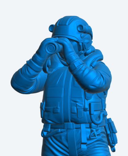 R3 Female RNLI Lifeboat Crew Figure – Lookout | Unpainted Multiscale Model