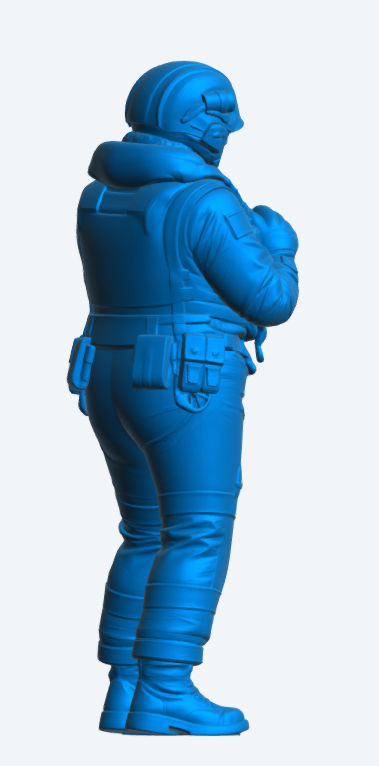 R4 Female RNLI Lifeboat Crew Figure – Relaxed Watch | Unpainted Multiscale Model