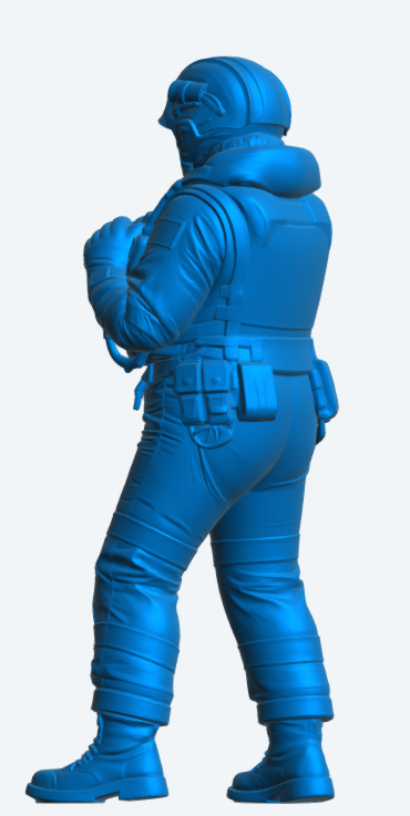 R4 Female RNLI Lifeboat Crew Figure – Relaxed Watch | Unpainted Multiscale Model