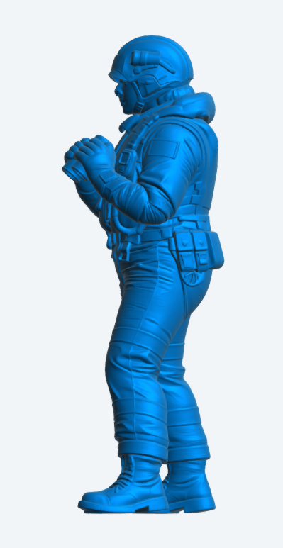 R4 Female RNLI Lifeboat Crew Figure – Relaxed Watch | Unpainted Multiscale Model