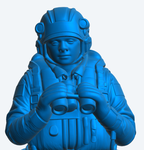 R4 Female RNLI Lifeboat Crew Figure – Relaxed Watch | Unpainted Multiscale Model