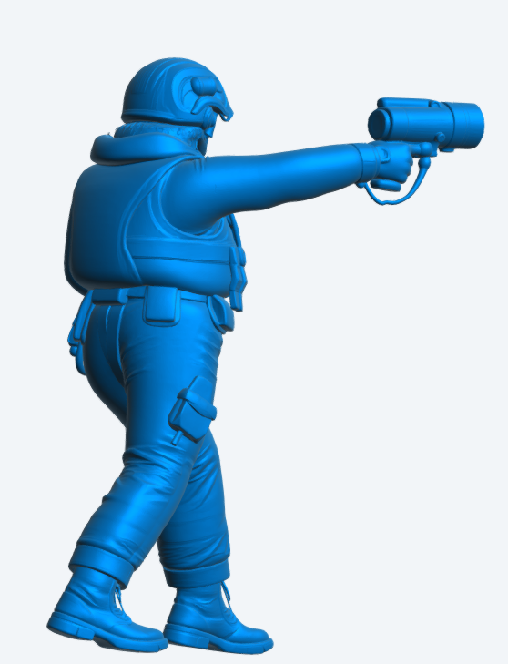 R6 Female RNLI Lifeboat Crew Figure – Advancing Search | Unpainted Multiscale Model