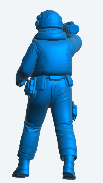 R6 Female RNLI Lifeboat Crew Figure – Advancing Search | Unpainted Multiscale Model