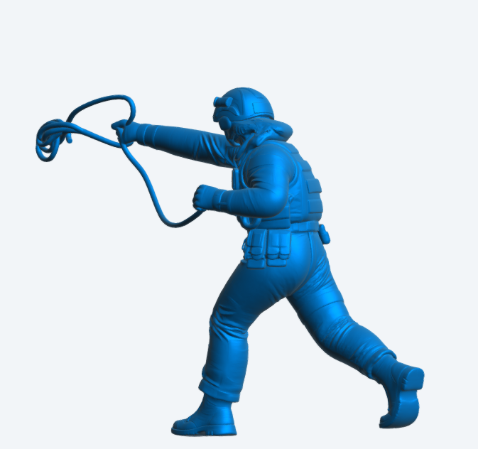 R7 Female RNLI Lifeboat Crew Figure – Throw Line Rescue | Unpainted Multiscale Model