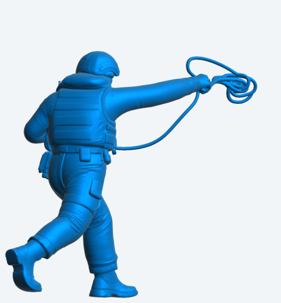 R7 Female RNLI Lifeboat Crew Figure – Throw Line Rescue | Unpainted Multiscale Model