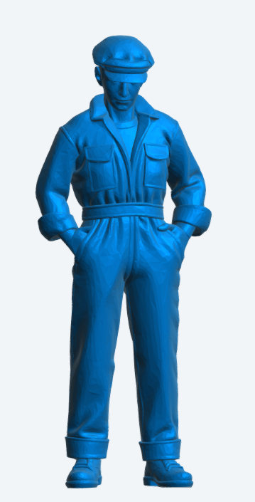TG113 1940s Crew Worker – Demob Suit, Hands in Pockets UNPAINTED