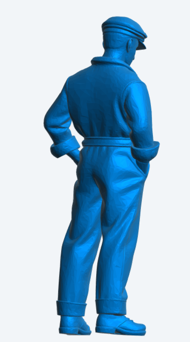 TG113 1940s Crew Worker – Demob Suit, Hands in Pockets UNPAINTED