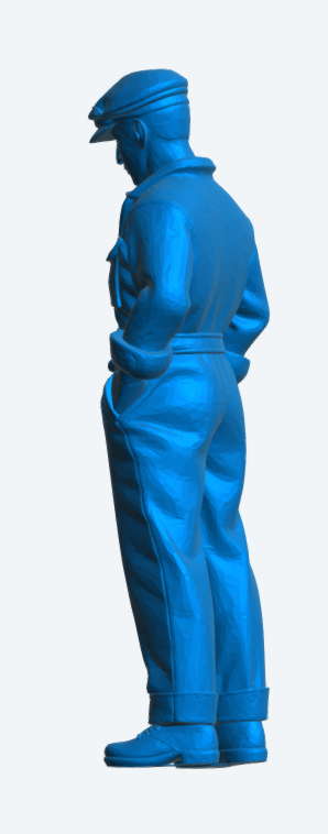 TG113 1940s Crew Worker – Demob Suit, Hands in Pockets UNPAINTED