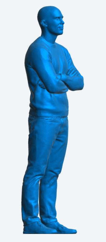 M96 – Casual Standing Male – Arms Folded Unpainted