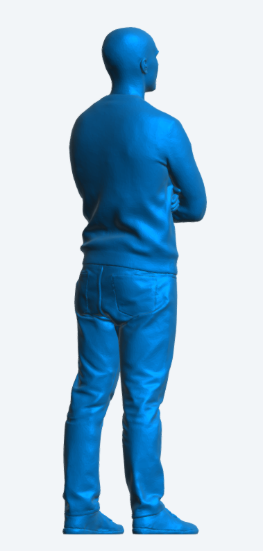 M96 – Casual Standing Male – Arms Folded Unpainted