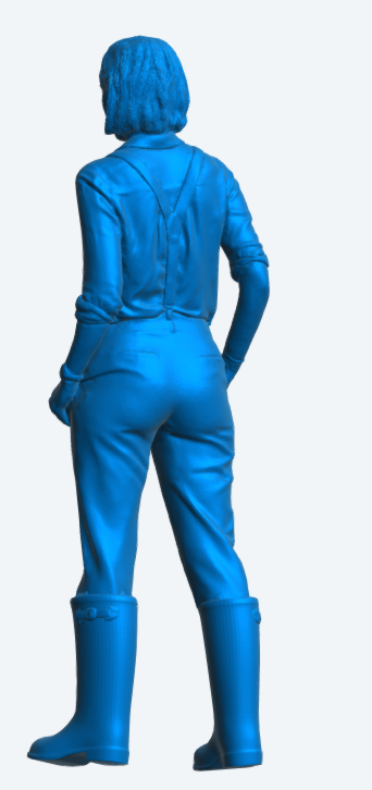 TG110 Female Ship Deck Crew – Waterproof Trousers, Unpainted Scale Model Figure