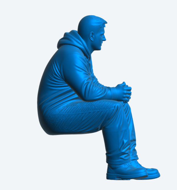 TG111 Seated Deck Crewman Taking a Break – Holding Mug UNPAINTED