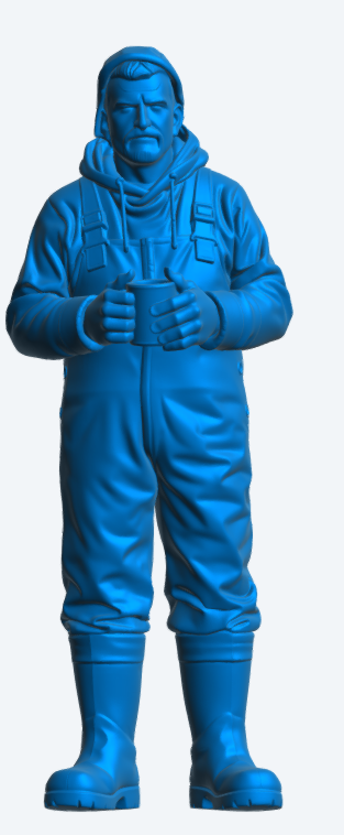 TG115 – Dockside Fisherman / Harbour Worker – Holding Mug Unpainted