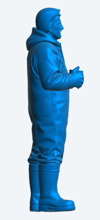 TG115 – Dockside Fisherman / Harbour Worker – Holding Mug Unpainted