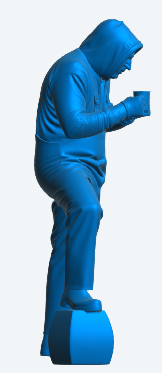 TG116 – Fisherman on lock – Tea Break Pose Unpainted