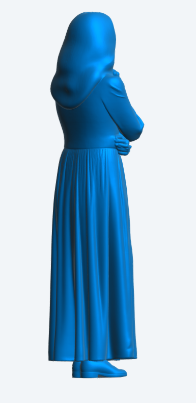 W70 Woman Thinking – Summer Day Pose – UNPAINTED