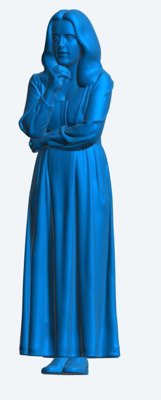 W70 Woman Thinking – Summer Day Pose – UNPAINTED