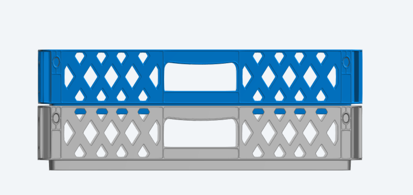 SA98 Commercial Fishing Boat Plastic Tray – Stackable – UNPAINTED