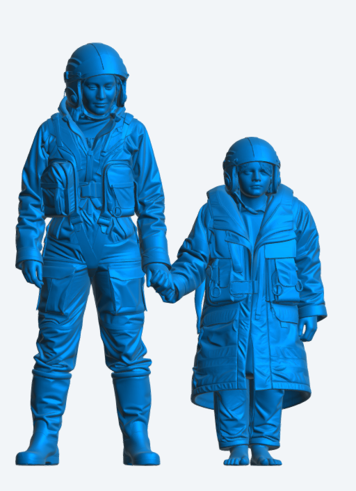 R8 “When I Grow Up  I Want to Be Like Mummy”  Modern RNLI Lifeboat Crew Unpainted