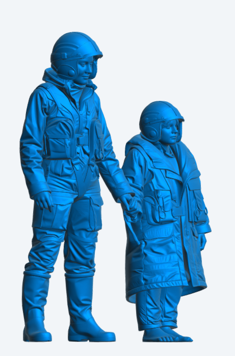 R8 “When I Grow Up  I Want to Be Like Mummy”  Modern RNLI Lifeboat Crew Unpainted