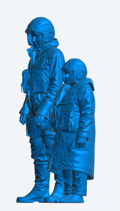 R8 “When I Grow Up  I Want to Be Like Mummy”  Modern RNLI Lifeboat Crew Unpainted