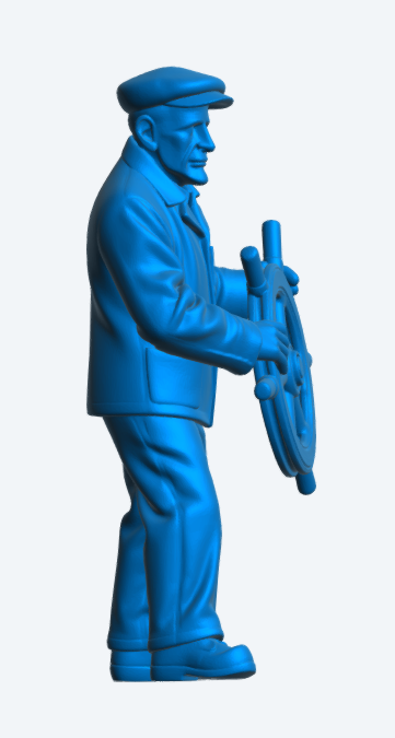 TG118 – Deck Hand with Ship’s Wheel Unpainted